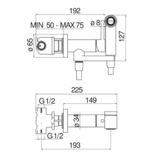 Гигиенический душ Nobili AV00600NLP со смесителем никель